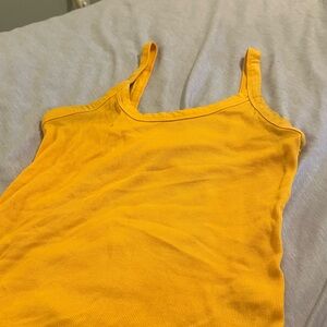 Wild Fable Mustard Yellow Ribbed Tank Top